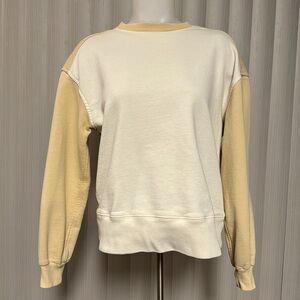 Everlane Organic Cotton Colorblock Sweatshirt in Sz X-Small